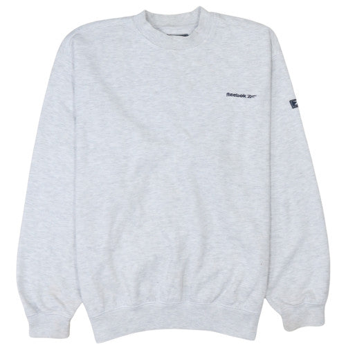 Reebok Men's Grey Crew Neck Pullover Sweatshirt Size L