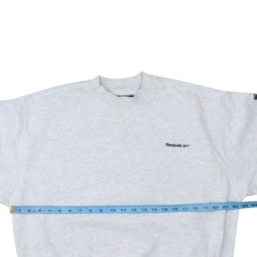 Reebok Men's Grey Crew Neck Pullover Sweatshirt Size L