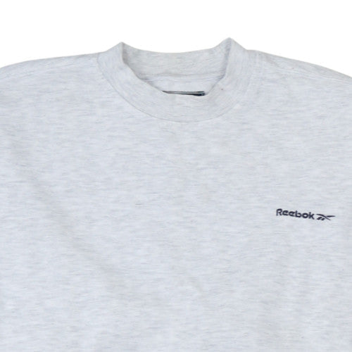 Reebok Men's Grey Crew Neck Pullover Sweatshirt Size L