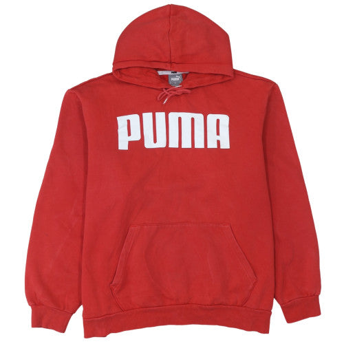 Puma Men's Red 2XL Pullover Hoodie Fleece Sports Sweatshirt