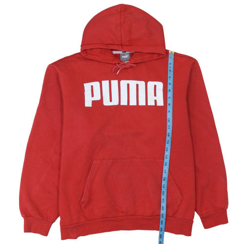 Puma Men's Red 2XL Pullover Hoodie Fleece Sports Sweatshirt