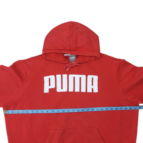 Puma Men's Red 2XL Pullover Hoodie Fleece Sports Sweatshirt