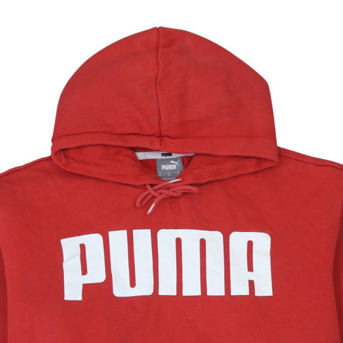 Puma Men's Red 2XL Pullover Hoodie Fleece Sports Sweatshirt