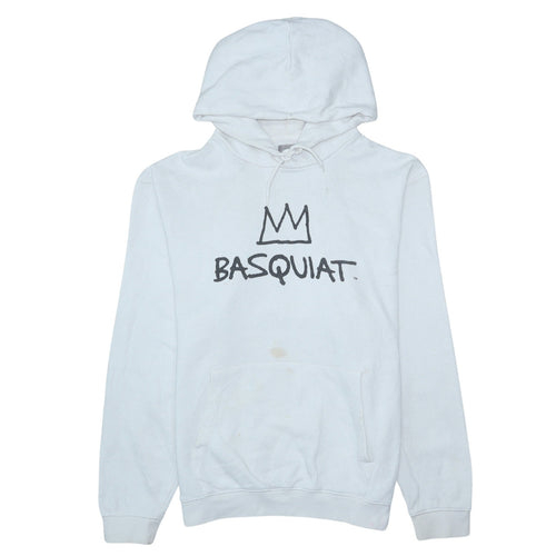 GAP Men’s White Basquiat Pullover Hoodie M Art Graphic Print