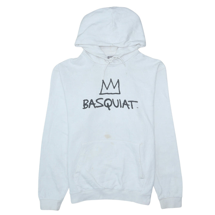 GAP Men’s White Basquiat Pullover Hoodie M Art Graphic Print