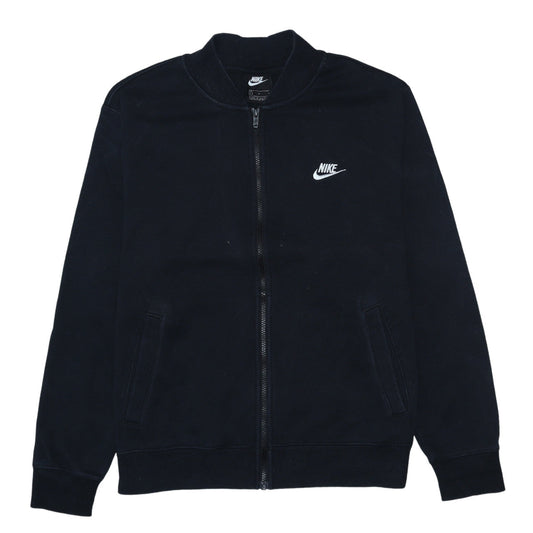 Nike Men's Black Full Zip Fleece Sweatshirt L Regular Fit