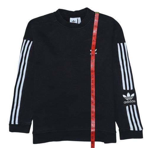 Adidas Mens Black Crew Neck Pullover Sweatshirt Size M