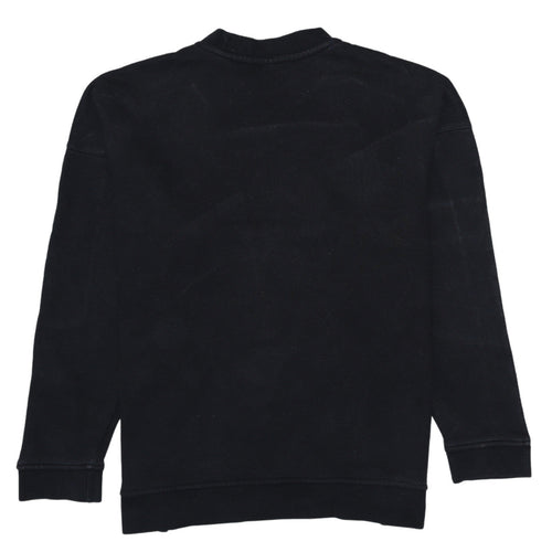 Adidas Mens Black Crew Neck Pullover Sweatshirt Size M