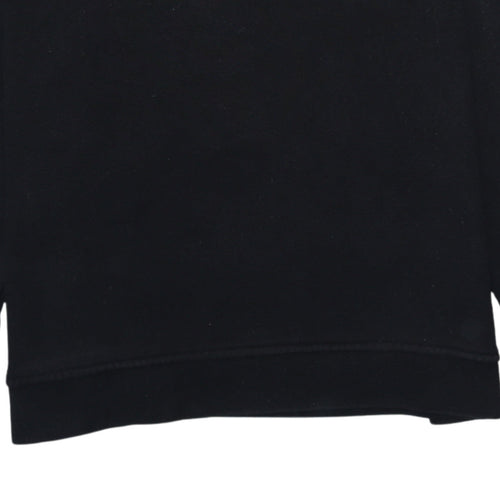 Adidas Mens Black Crew Neck Pullover Sweatshirt Size M