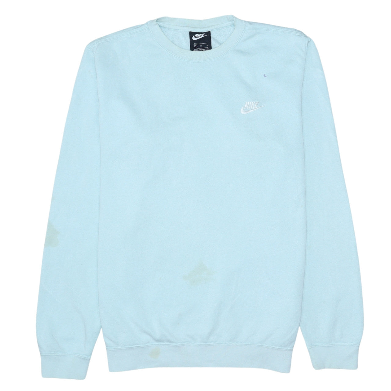 Nike Men's Blue Crew Neck Pullover Sweatshirt Size M Regular Fit