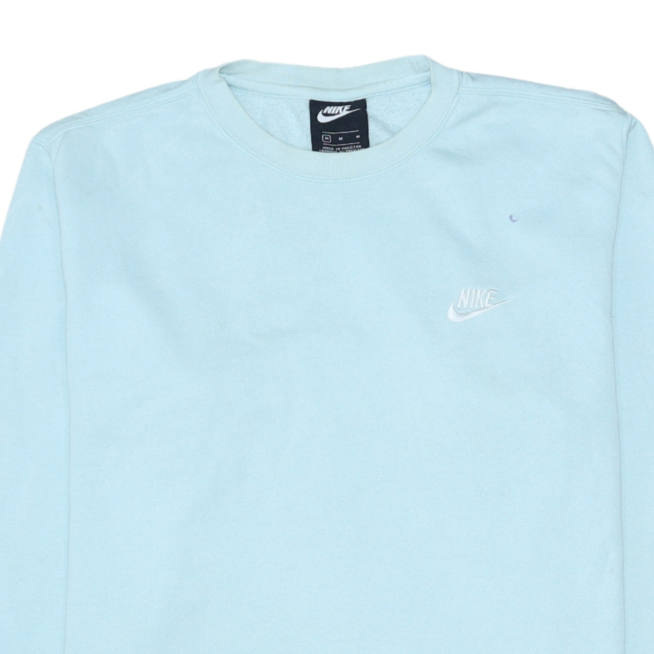 Nike Men's Blue Crew Neck Pullover Sweatshirt Size M Regular Fit