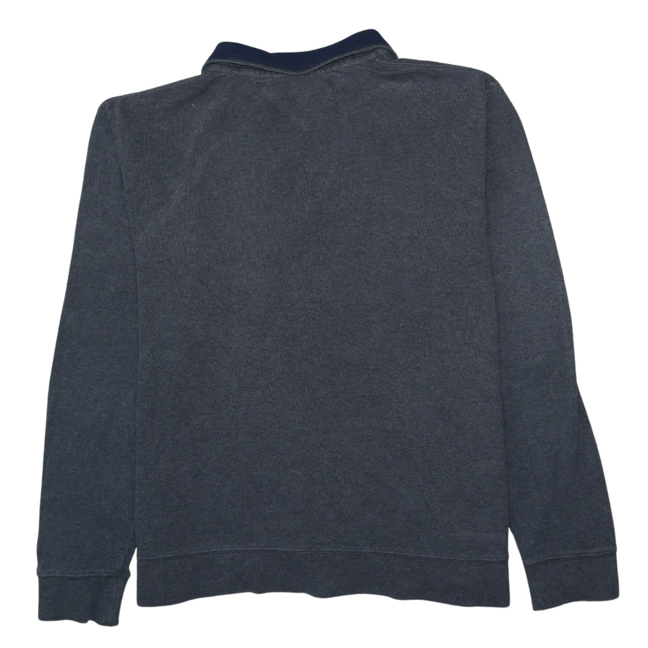 Tommy Hilfiger Mens Grey 1/2 Zip Collared Cotton Jumper L