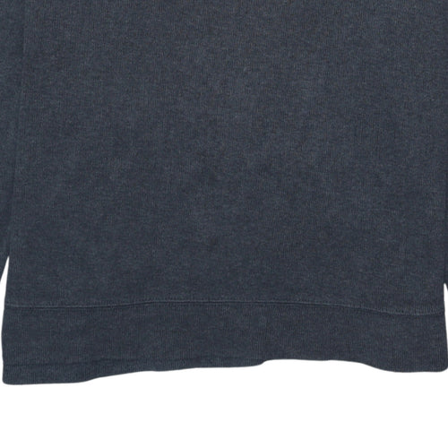 Tommy Hilfiger Mens Grey 1/2 Zip Collared Cotton Jumper L