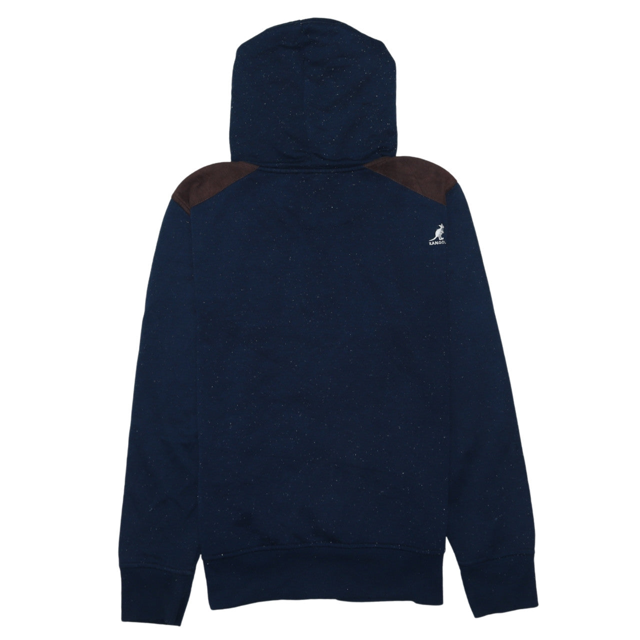 Kangol Men's Blue Small Full Zip Hoodie with Logo Detail