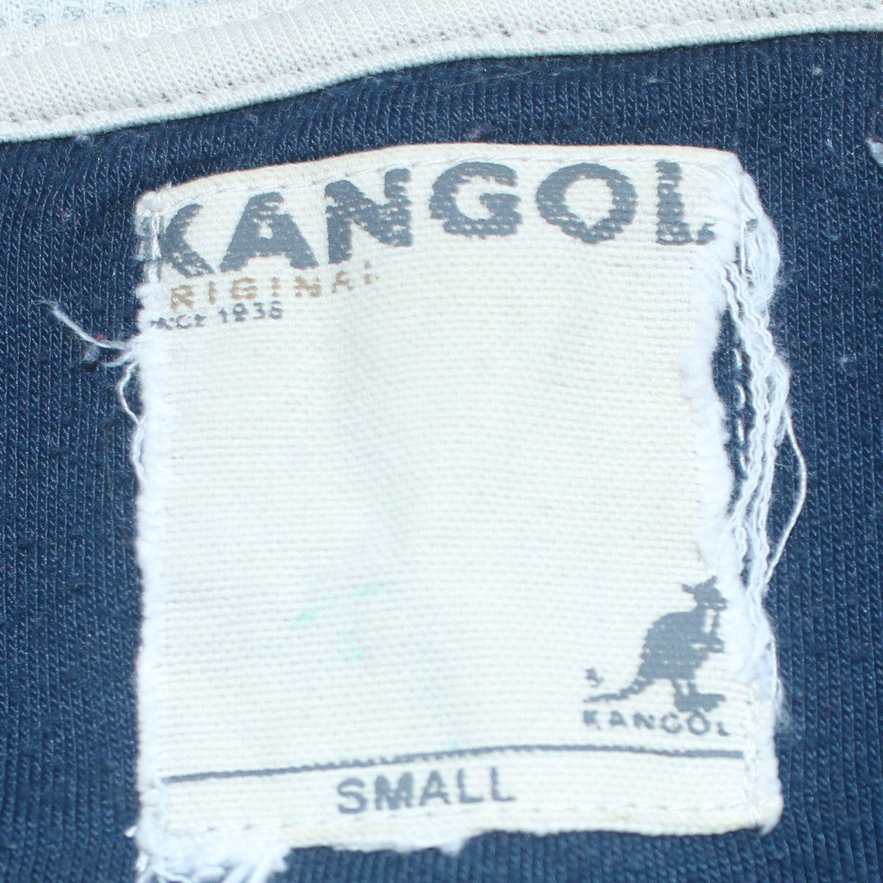 Kangol Men's Blue Small Full Zip Hoodie with Logo Detail