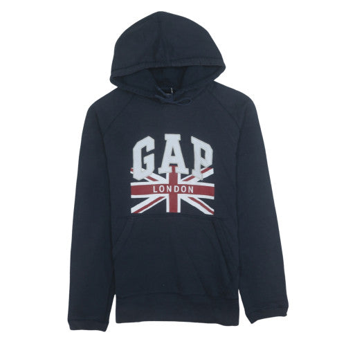 GAP Men's Blue London Logo Pullover Hoodie Size M