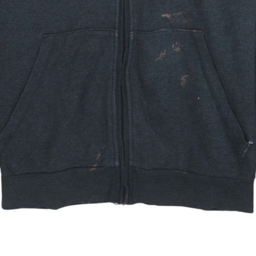 Puma Men's Black 2XL Full Zip Hoodie with Logo Print