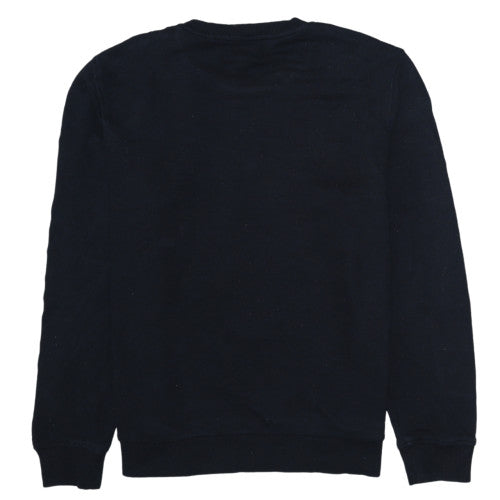 Guess Men's Black Crew Neck Sweatshirt Size M Cotton Blend