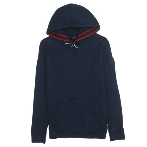 Hugo Boss Men's Blue Pullover Hoodie Size S Regular Fit