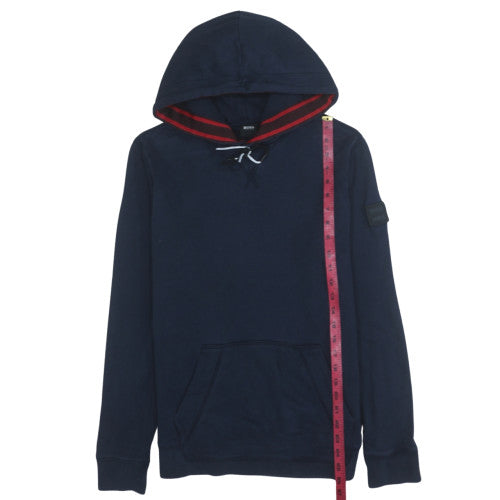 Hugo Boss Men's Blue Pullover Hoodie Size S Regular Fit