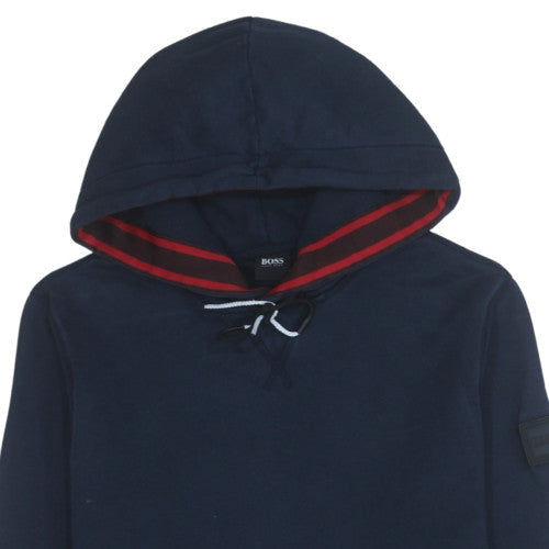 Hugo Boss Men's Blue Pullover Hoodie Size S Regular Fit