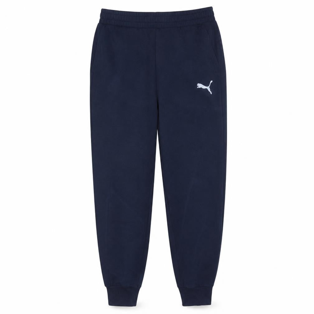 Front view of Puma Men's Navy Blue L Jogger Sweatpants with Elastic Waist