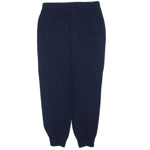 Puma Men's Navy Blue L Jogger Sweatpants with Elastic Waist