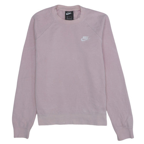 Nike Womens Pink Crew Neck Pullover Sweatshirt Size S Classic Fit