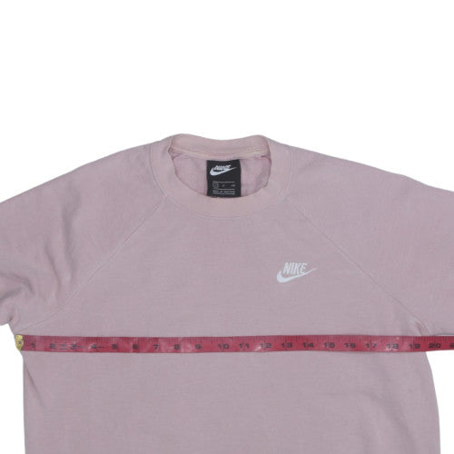 Nike Womens Pink Crew Neck Pullover Sweatshirt Size S Classic Fit