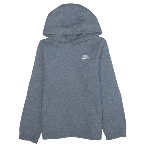 Nike Boys Grey Pullover Hoodie L 147-158cm Soft Fleece Sweatshirt