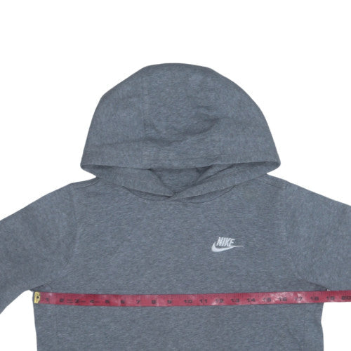 Nike Boys Grey Pullover Hoodie L 147-158cm Soft Fleece Sweatshirt