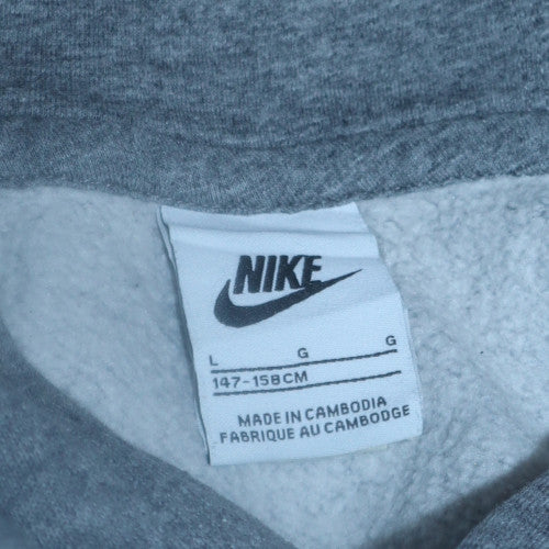 Nike Boys Grey Pullover Hoodie L 147-158cm Soft Fleece Sweatshirt