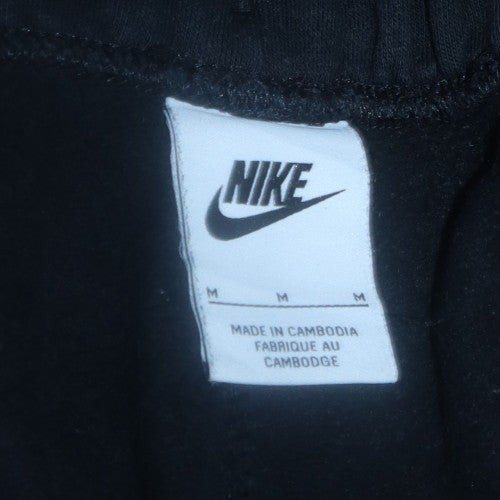 Nike Men's Black Fleece Jogger Trousers M Regular Fit
