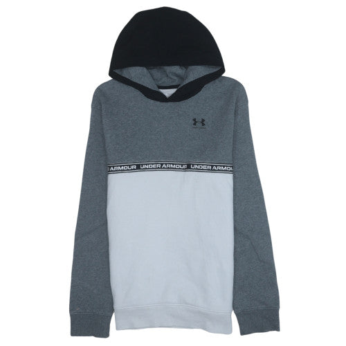 Under Armour Teens Grey Pullover Hoodie Size L Sports Fleece