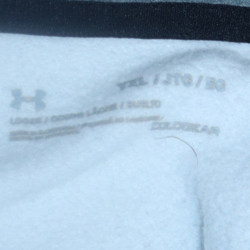 Under Armour Teens Grey Pullover Hoodie Size L Sports Fleece