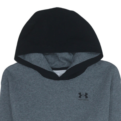 Under Armour Teens Grey Pullover Hoodie Size L Sports Fleece