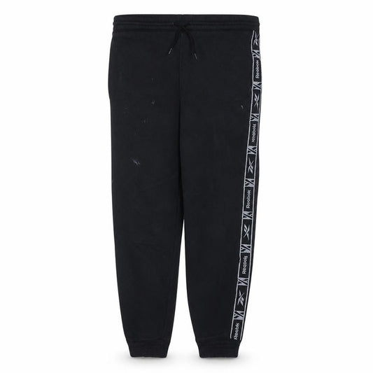 Front view of Reebok Men's Black Jogger Trousers L Regular Fit Activewear