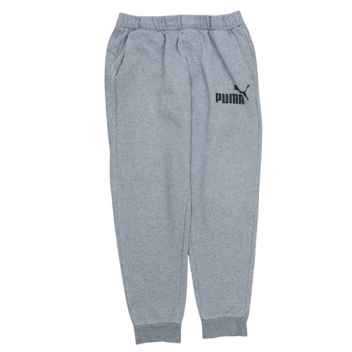 Puma Men's Grey Fleece Jogger Trousers Size L Comfortable Warm Activewear