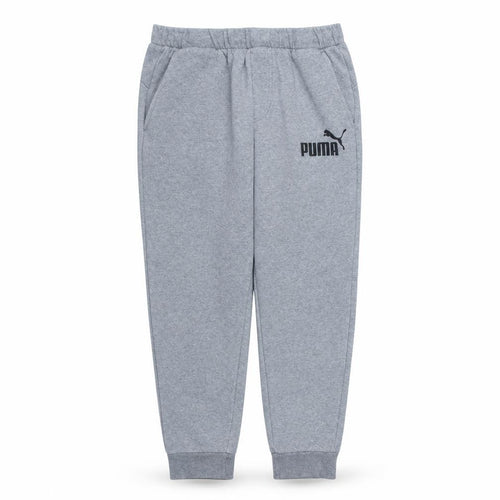 Puma Men's Grey Fleece Jogger Trousers Size L Comfortable Warm Activewear
