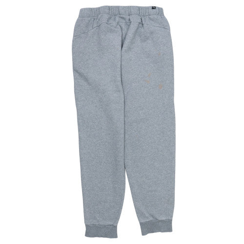 Puma Men's Grey Fleece Jogger Trousers Size L Comfortable Warm Activewear