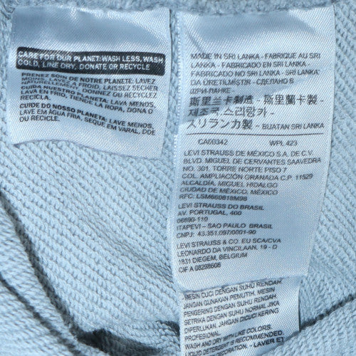 Levi's Men's Grey Logo Sweatshirt Medium Crew Neck Pullover