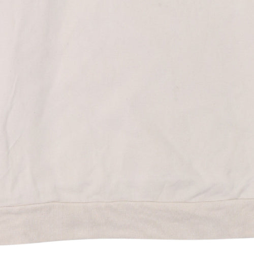 Calvin Klein Jeans Men's Beige Logo Pullover Sweatshirt Size M
