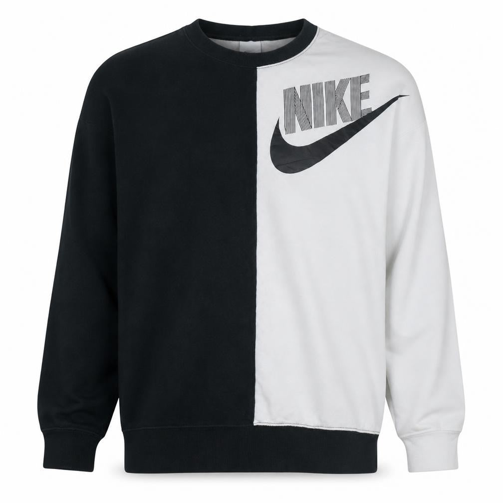 Front view of Nike Men's Multicoloured Pullover Sweatshirt M Graphic Crew Neck