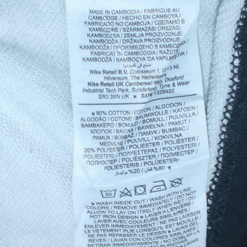 Nike Men's Multicoloured Pullover Sweatshirt M Graphic Crew Neck