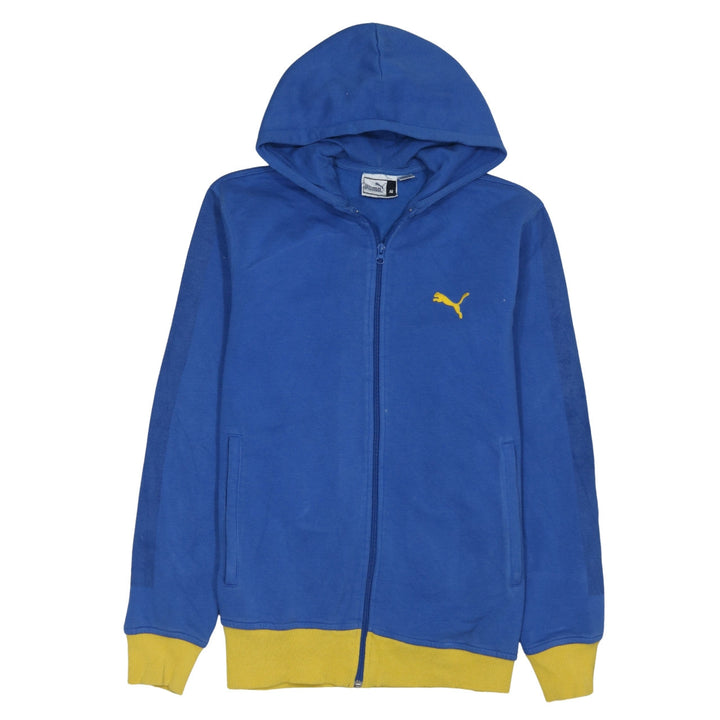 Puma Men's Blue Full Zip Hoodie Size M Sportswear