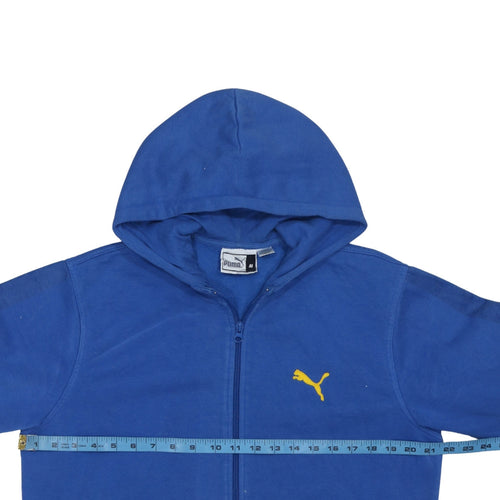 Puma Men's Blue Full Zip Hoodie Size M Sportswear