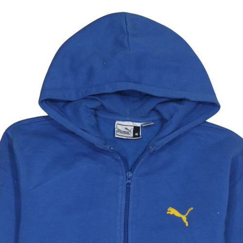 Puma Men's Blue Full Zip Hoodie Size M Sportswear