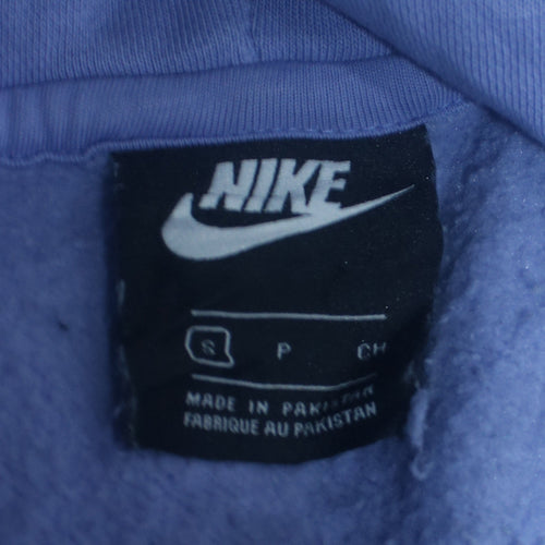 Nike Women’s Blue Pullover Hoodie Small Cotton Blend Sweatshirt