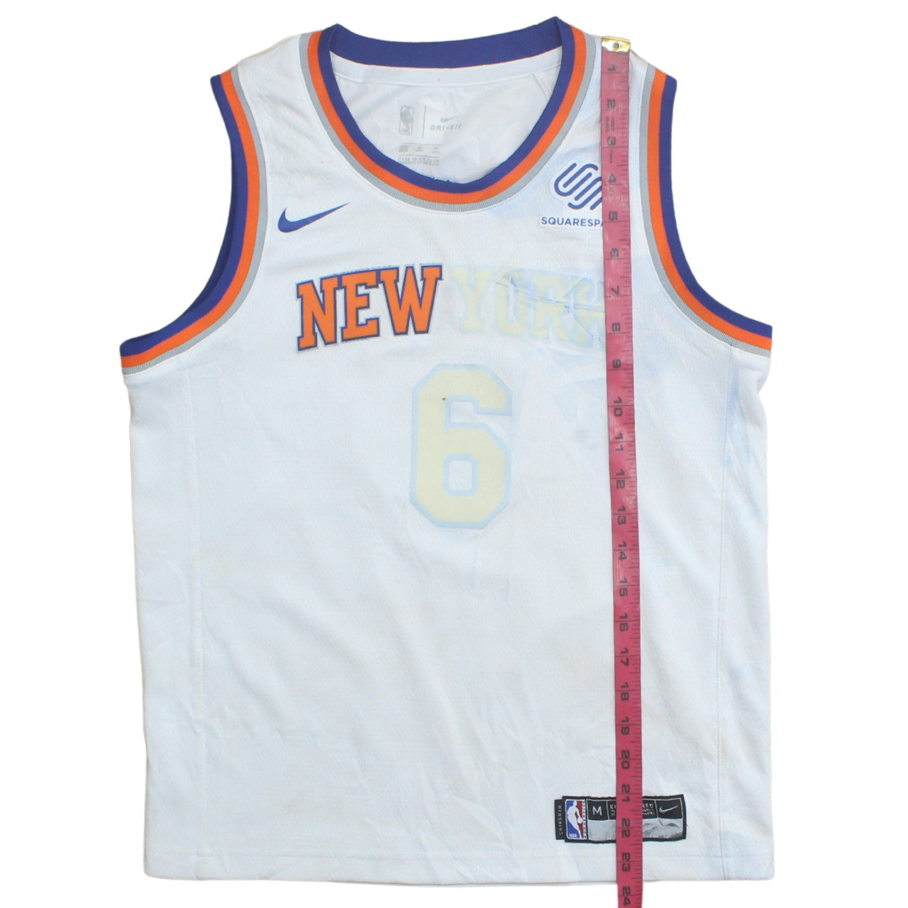Nike Men's New York Knicks White Basketball Jersey Tank Top Size M