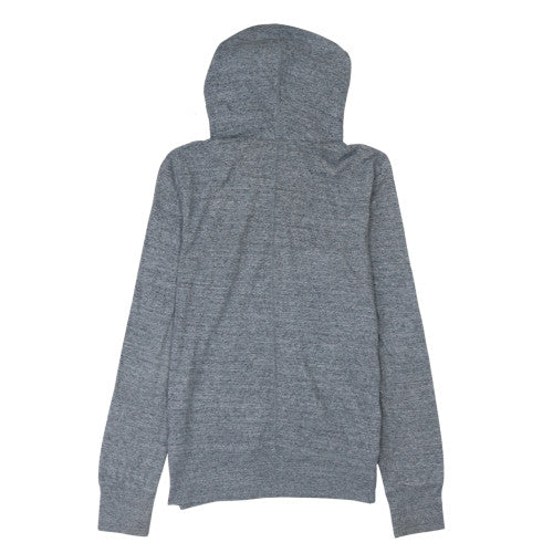 Nike Men's Grey Full Zip Hoodie Size L Lightweight Cotton Blend